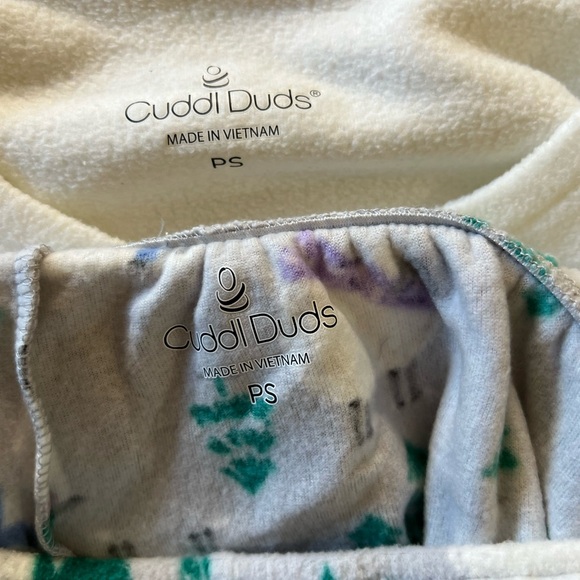 Cuddl Duds Petite Fleece with Stretch Pajama Set Ivry/WollySheep NWOT Size SP - Picture 4 of 4